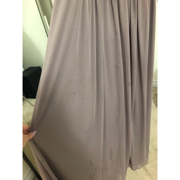 SIZE 2 DAVIDS BRIDAL OPEN BACK DRESS - Picture 6 of 6